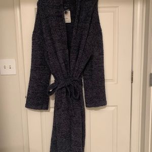 XL Gray Barefoot Dreams Unisex Bathrobe